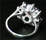 Великолепное кольцо с сапфирами Серебро 925