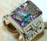 Перстень с мистическим топазом Серебро 925