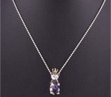 Изящная подвеска "Котенок" на цепочке Серебро 925