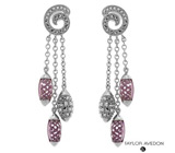 Серьги от Taylor Avedon с аметистами авторской огранки