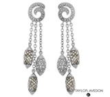 Серьги от Taylor Avedon с зелеными аметистами авторской огранки