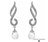 Серьги от Taylor Avedon с зелеными аметистами