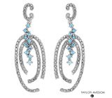Серьги от Taylor Avedon с топазами Серебро 925