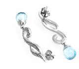 Серьги от Taylor Avedon с топазами Серебро 925