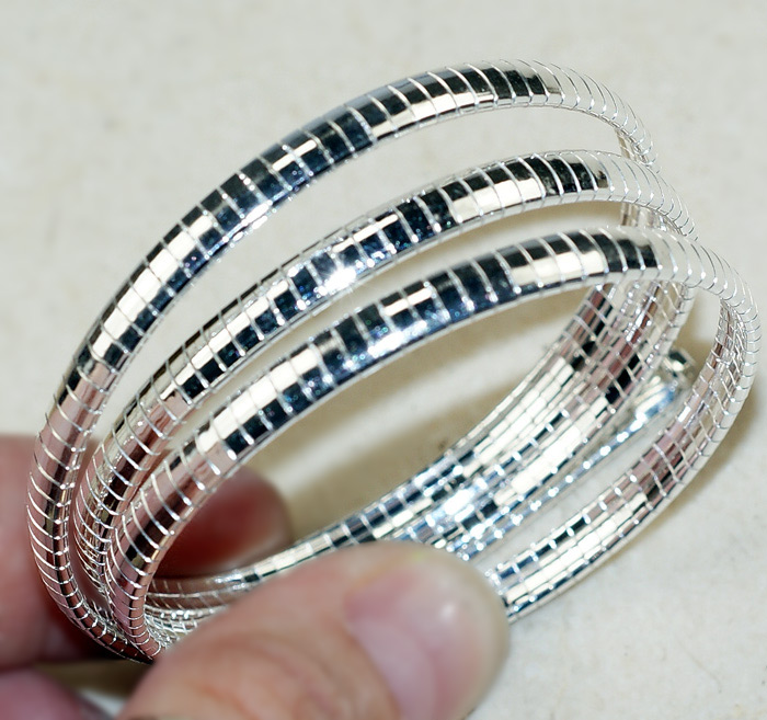 Серебряное колье 405 мм/4 мм.