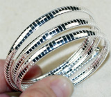 Серебряное колье 405 мм/4 мм. Серебро 925