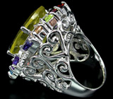 Перстень "Royal Dynasty" с цитрином и самоцветами Серебро 925