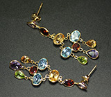 Ювелирный гарнитур с самоцветами Золото