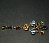 Ювелирный гарнитур с самоцветами Золото