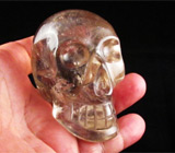 Череп, вырезанный из цельного куска кварца Серебро 925