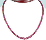 Ожерелье из рубинов и сапфиров Серебро 925