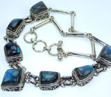 Колье с лабрадоритом Серебро 925