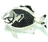 Брошь с цитринами из коллекции "Perfection" Серебро 925