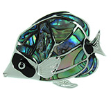 Яркая Брошь-кулон с абалоном Серебро 925