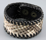 Браслет ручной работы из кожи кобры