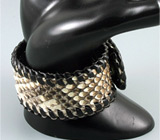 Браслет ручной работы из кожи кобры Не указан