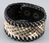 Браслет ручной работы из кожи кобры Не указан