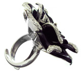 Эффектное кольцо-цветок от Kristy Patterson Серебро 925