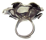 Эффектное кольцо-цветок от Kristy Patterson Серебро 925