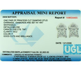 Серьги с бриллиантами 0,62 карат Золото