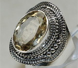 Перстень с цитрином Серебро 925