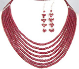 Ювелирный гарнитур с рубинами