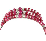 Ювелирный гарнитур с рубинами Серебро 925