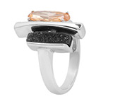 Кольцо от Friedrich Stahl с друзой агата Серебро 925