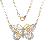 Ажурное колье "Бабочка" от Krementz Золото