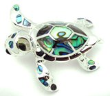 Брошь-кулон с абалоном Серебро 925