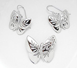Комплект "Бабочки" Серебро 925