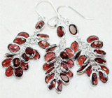 Комплект с гроздьями гранатов Серебро 925