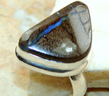Стильное кольцо с массивом опала Серебро 925