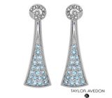 Серьги от Taylor Avedon с топазами Серебро 925