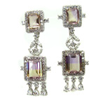 Ювелирный гарнитур с аметринами Серебро 925