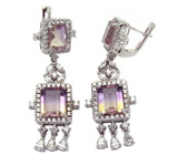 Ювелирный гарнитур с аметринами Серебро 925