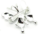 Брошь-кулон с радужным абалоном Серебро 925