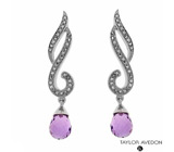 Серьги от Taylor Avedon с аметистами