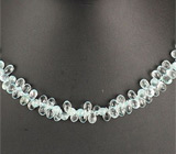 Колье с аквамаринами Серебро 925