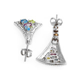 Серьги от Taylor Avedon с самоцветами Серебро 925