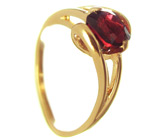 Кольцо с рубиновой шпинелью Золото
