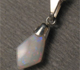 Кулон с белым опалом на цепочке Серебро 925