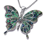 Кулон «Butterfly» с радужным абалоном Серебро 925