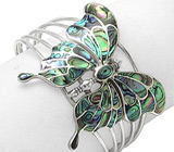 Комплект «Butterfly» с радужным абалоном Серебро 925