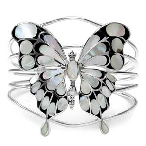 Комплект «Butterfly» с перламутром и ониксом