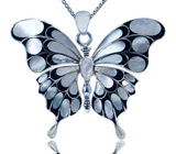 Комплект «Butterfly» с перламутром и ониксом Серебро 925