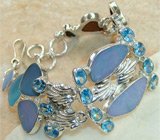 Великолепный браслет с опалами Серебро 925