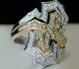 Великолепное кольцо с бриллиантами Золото