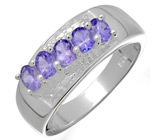 Элегантное кольцо с танзанитами от D&J Magic Jewelry