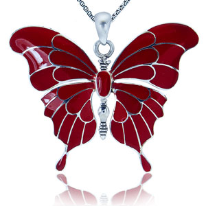 Кулон «Butterfly» с эмалью